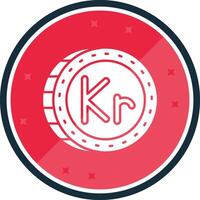 Krone Glyph verse Icon vector