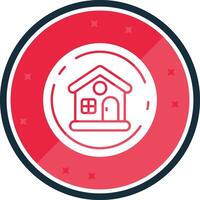 Home Glyph verse Icon vector