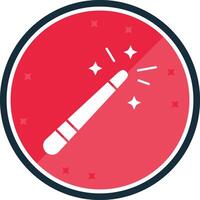 Magic wand Glyph verse Icon vector