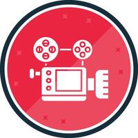 Video camera Glyph verse Icon vector