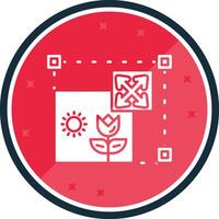 Move Glyph verse Icon vector