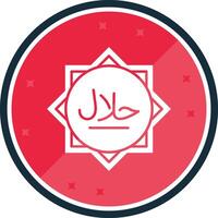 Halal Glyph verse Icon vector