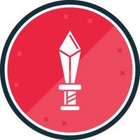 Dagger Glyph verse Icon vector