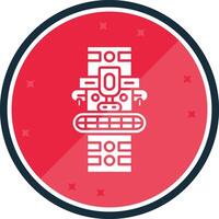 Totem Glyph verse Icon vector