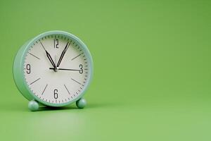 Time and work in daily life Photo of a modern clock in a high quality photo studio.