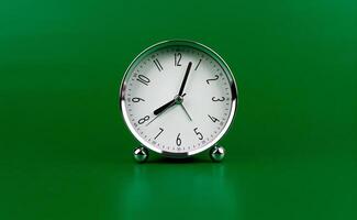 Time and work in daily life Photo of a modern clock in a high quality photo studio.