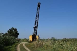 Old quarry near the dragline photo