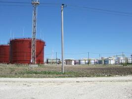 Storage tanks for petroleum products photo