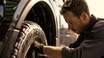AI generated Expert Technician Ensures a Safe Ride with Winter and Summer Tire Replacements photo