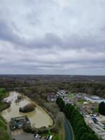 High Angle View of Corby City of Northamptonshire England United Kingdom. November 1st, 2023 photo