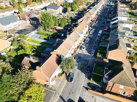 High Angle View of North Luton City of England UK During Cold and Bright Day of Winter. November 7th, 2023 photo