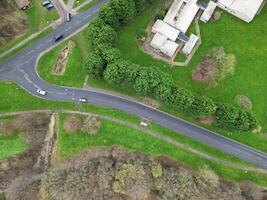 High Angle View of Corby City of Northamptonshire England United Kingdom. November 1st, 2023 photo