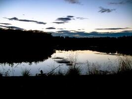 Landscape of the sunset. Beautiful sky. The colors of sunset. photo