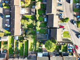 High Angle View of North Luton City of England UK During Cold and Bright Day of Winter. November 7th, 2023 photo