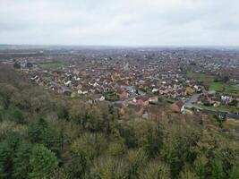 High Angle View of Corby City of Northamptonshire England United Kingdom. November 1st, 2023 photo