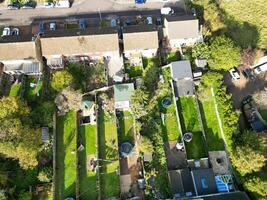 High Angle View of North Luton City of England UK During Cold and Bright Day of Winter. November 7th, 2023 photo