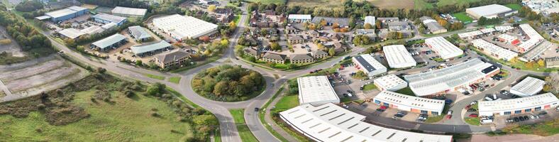 Aerial Ultra Wide Panoramic View of Northampton City of England, UK, October 25th, 2023 photo