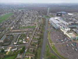 High Angle View of Corby City of Northamptonshire England United Kingdom. November 1st, 2023 photo