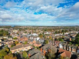 High Angle View of North Luton City of England UK During Cold and Bright Day of Winter. November 7th, 2023 photo