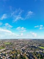 High Angle View of North Luton City of England UK During Cold and Bright Day of Winter. November 7th, 2023 photo