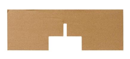 Cardboard partition for bottle transport crates on isolated background photo