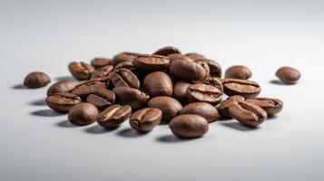 Coffee Beans Isolated on White Background. Ai Generated. High quality photo