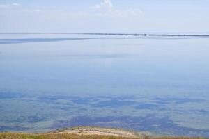 The landscape of the coastal estuary in the sea photo