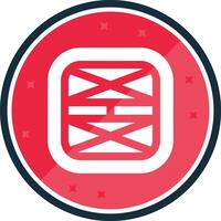 Layout Glyph verse Icon vector