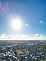 High Angle View of North Luton City of England UK During Cold and Bright Day of Winter. November 7th, 2023 photo