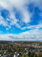 High Angle View of North Luton City of England UK During Cold and Bright Day of Winter. November 7th, 2023 photo