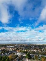 High Angle View of North Luton City of England UK During Cold and Bright Day of Winter. November 7th, 2023 photo