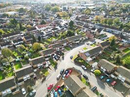 High Angle View of North Luton City of England UK During Cold and Bright Day of Winter. November 7th, 2023 photo