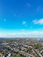 High Angle View of North Luton City of England UK During Cold and Bright Day of Winter. November 7th, 2023 photo