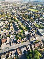 High Angle View of North Luton City of England UK During Cold and Bright Day of Winter. November 7th, 2023 photo