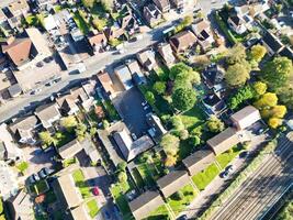 High Angle View of North Luton City of England UK During Cold and Bright Day of Winter. November 7th, 2023 photo