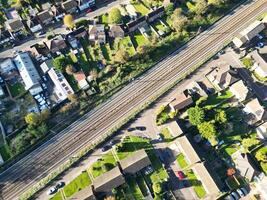 High Angle View of North Luton City of England UK During Cold and Bright Day of Winter. November 7th, 2023 photo