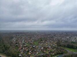 High Angle View of Corby City of Northamptonshire England United Kingdom. November 1st, 2023 photo