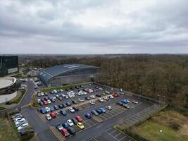 High Angle View of Corby City of Northamptonshire England United Kingdom. November 1st, 2023 photo