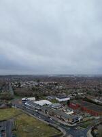 High Angle View of Corby City of Northamptonshire England United Kingdom. November 1st, 2023 photo