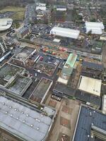 High Angle View of Corby City of Northamptonshire England United Kingdom. November 1st, 2023 photo