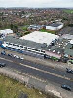 High Angle View of Corby City of Northamptonshire England United Kingdom. November 1st, 2023 photo