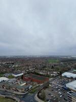 High Angle View of Corby City of Northamptonshire England United Kingdom. November 1st, 2023 photo