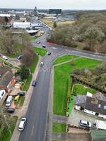 High Angle View of Corby City of Northamptonshire England United Kingdom. November 1st, 2023 photo