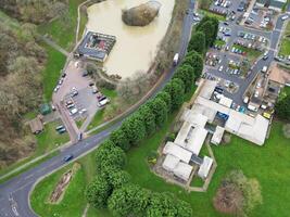 High Angle View of Corby City of Northamptonshire England United Kingdom. November 1st, 2023 photo