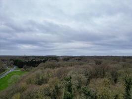 High Angle View of Corby City of Northamptonshire England United Kingdom. November 1st, 2023 photo