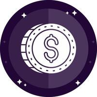 Dollar Solid badges Icon vector