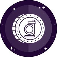 Dong Solid badges Icon vector
