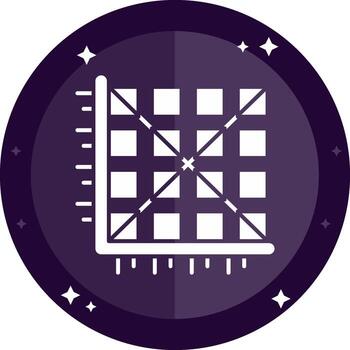 Matrix Solid badges Icon vector