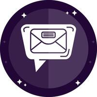 Mail Solid badges Icon vector