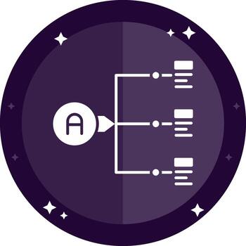 Relation Solid badges Icon vector